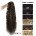 30-Inch Thick Curly Drawstring Ponytail Extensions - Chocolate Brown & Honey Blonde Highlights - Buy Online on GoSupps.com