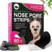 Tiuedu Blackhead Pore Strips - 90PCS Natural Charcoal Black Head Remover for Deep Cleansing and Instant Removal - Women's Black Nose Strips - Buy Online on GoSupps.com