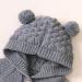 VICROAD Baby Hooded Knitted Romper | Newborn Boys Girls Sweater Jumpsuit 6-12 Months Grey - Buy Online on GoSupps.com