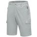 Little Donkey Andy Men's 11 Inch Quick Dry Bermuda Stretch Cargo Shorts Hiking Travel Golf B Light Grey Medium
