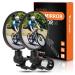 Cyclespeed bike mirror bike rear mirror 360 rotatable bike mirror foldable for handlebar 20-38mm bike mirror for e-bike MTB racing bike (2 pieces)