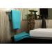 Soft Cotton Hand Towels for Bathroom - Aqua Blue (Pack of 2, 28x16 Inches) - Buy Online on GoSupps.com
