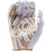 Buy adidas Adizero 12 Football Receiver Gloves - White/Metallic Gold Large | Best International Shipping - Buy Online on GoSupps.com