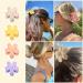 Flower Cute Hair Claw Clips - Set of 4 Matte Small Flowers Hair Clips for Women and Girls - Nonslip Strong Hold Hair Accessories (Yellow+Purple+Pink+Khaki) - Buy Online on GoSupps.com