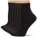 Dr. Scholl's Women's Diabetes & Circulator Socks - 4 & 6 Pair Packs Ankle 4-10 6 Black