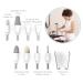 Pure Enrichment PureNails Luxe Rechargeable Manicure Set - 12-Piece Cordless Electric Nail Drill with 9 Attachments 3 Speed Settings & LED Light - USB Charging & Storage Bag Included | International Shipping Available - Buy Online on GoSupps.com