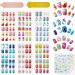 144Pcs Kids Press on Nails - Children Girls Short Artificial Fake Nails - No Fading Full Cover Acrylic Nails - Fruit Design - Quick & Easy Stick On - Cute Gift for Kids Nail Decoration - Buy Online on GoSupps.com