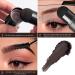 Eyebrow Stamp Kit with 10 Stencils - Waterproof Brow Pomade for Perfect Brows | Long Lasting, Pigmented & Easy to Use - Black Brown - Buy Online on GoSupps.com