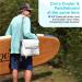 AQUA COOLI Paddleboard Accessories Cooler - Stand Up Paddleboard Cooler - SUP Cooler Deck Bag with Removable Carry Strap & 2 Large Zippered Mesh Pockets - Low Profile Insulated Paddle Board Cooler - Buy Online on GoSupps.com