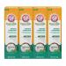 ARM & HAMMER Essentials Whiten & Strengthen Fluoride Toothpaste-One 4.3 Ounce Tube, Fresh Mint- 100% Natural Baking Soda- Fluoride Toothpaste (Pack of 4) Whitening & Strengthening