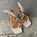 Yytcsjz Womens Strappy High Heel Sandals - Bunion Correction Open Toe Shoes for Parties & Events - Off White Size 7.5 - Buy Online on GoSupps.com