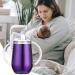 Stainless Steel Sippy Cup 10 oz | BPA Free, Double Wall Insulated | Toddler Straw Cup with Handles & Silicone Lid | Non-Spill, Purple - Buy Online on GoSupps.com