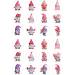 24 edible PRE CUT Valentine Gnomes style kids childrens party decorations Wafer Paper Cupcake Fairy Cake Toppers - Buy Online on GoSupps.com
