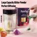 Renfio Ultra Fine Glitter Powder 5.65 Oz - Deep Black Metallic Resin Supplies for Crafts & Decoration - Buy Online on GoSupps.com