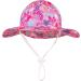 LANGZHEN Baby Girls Sun Protection Hat with Chin Strap, Adjustable Toddler Kids Wide Brim Play Hat, Love Design, 1-2 Years - Buy Online on GoSupps.com