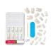 KISS Gel Fantasy Press On Nails - How Dazzling Silver Medium Square | 28 Nails Glue & Mani Kit Included - Shop Internationally - Buy Online on GoSupps.com