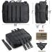 WYNEX Tactical Molle Admin Pouch of Laser Cut Design Utility Pouches Molle Attachment Military Medical EMT Organizer with Map Pocket EDC EMT Pack IFAK Tool Holder Universal U.S.A Patch Included Black - Buy Online on GoSupps.com