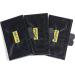 Dr.Fish 3pk Fishing Lure Cover Lure Protectors Wraps Storage Hook Guard Secure Soft Padded Black Heavy Duty Nylon L: 4-1/10"x7" 3PCS