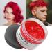 Temporary hair color red hair color styling hair hartone for men women natural hairstyle pomade temporary hair dye wax for party cosplay & halloween 4.23 ounces (red) #7 red red