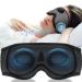 Bluetooth Sleep Headphones White Noise Sleep Mask | 3D Eye Mask for Sleeping | 38 Relaxing Soothing Sounds | 16hrs Playingtime | Light Blocking Eye Mask | Auto - Off Timer | Best for Sleeper | Grey Grey White Noise Sleep Mask