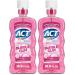 ACT Kids Anticavity Fluoride Mouthwash, Sugar & Alcohol Free Mouth Rinse Strengthens Teeth, Bubble Gum Blowout, 16.9 fl. oz. (Pack of 2)