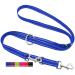 Dey - Premium dog leash nylon 2m |Reflecting |3 -way adjustable |For small medium -sized and large dogs |Many colors | Doubleein dog |Tow leash |Fire leash |Puppy leash |Blue M m - 2.0 x 200 cm blue -reflecting