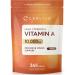 Vitamin A Tablets 10000 IU | 365 Count (1 Year Supply) | Vitamin A as Retinol Acetate | High Strength | Vegan and Vegatarian | by Carlyle