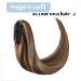 SEGO Real Hair Ponytail Extension - 100% Remy Clip-In Braid Medium Brown/Honey Blond #4P27 18 inches (45cm) - 115g - Buy Online on GoSupps.com