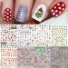 Cartoon Christmas Nail Stickers 9 Sheets Self-Adhesive Nail Decal Nail Art Decoration Design Supplies