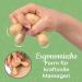 Ergo Massage Device - Cherry Wood Oilproof | Back Neck Arms & Legs Relaxation | Top Hygiene & Quality | International Shipping Available - Buy Online on GoSupps.com