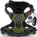 Lovpet dog harness without train & chokes for medium -sized dogs breathable & soft breast dishes reflective |No-pull crockery including bag rolls |Adjustable dishes with handle khaki m m khaki