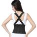 Women's XL Black Lumbar Support Belt with Suspenders - Ultimate Comfort & Pain Relief for All-Day Wear - Buy Online on GoSupps.com