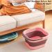 Dyeulget Foot Soaking Bath Basin - Soak Basin with Massaging Rollers and Handle - Stress Relief Foot Spa for Home Outdoor Travel Pink + Purple - Buy Online on GoSupps.com