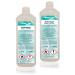 Fluid-Tec 2 liter of shaving head cleaner cleaning fluid compatible with brown electrical razor for cleaning cartridge cleaning station 3/5/7/9