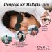 EVRLY Beverly Hills Eye Mask for Eyelash Extensions - 3D Contoured Design, Soft Fabric, Deep Eye Cavities - Adjustable Headband Strap for Pressure-Free Sleep & Travel (Black) - Buy Online on GoSupps.com
