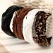 Drnytunk 4 Pack Women's Headbands - 3PCS Leather Cross Knotted + 1PCS Leopard Top Knotted Wide Headband - Non-Slip Elastic Hair Accessories - Buy Online on GoSupps.com