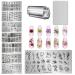 LoveOurHome 8pc Nail Stamping Kit | Geometric Flower Heart Designs | French Manicure Stamps for Women and Girls - Buy Online on GoSupps.com