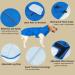Adjustable Waterproof Dog Raincoat for Dogs Lightweight Pet Rain Jacket Puppy Clothes with Reflective Strip for Small Medium Large Dogs Medium Blue - Buy Online on GoSupps.com