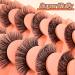 7 Pairs of 3D False Eyelashes Cat Eye Fluffy Volume Curly Cat-Eye Artificial Eyelashes Natural Look Reusable Handmade Faux Mink Makeup Eyelashes (7C-HR-E15) - Buy Online on GoSupps.com