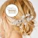 Angoily Piece Hair Comb Pearl Bride Metal Crystal - Buy Online on GoSupps.com