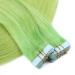 Tape In Hair Extensions - 40cm Green - 30 Bricks - 100% Remy Real Hair with Adhesive Tape | Novon Hair Extensions - Buy Online on GoSupps.com