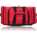 DALIX 17 Inch Blank Red Duffle Bag - Travel Size, Durable Sports Gym Bag - Buy Online on GoSupps.com