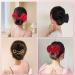 3 Pieces Hair Bun Maker Set - Flexible Donut Twister Clips for Lazy Hair Curler - Fashion French Hairstyle Accessories for Women Girls Kids (Black Red Leopard) - Buy Online on GoSupps.com