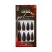 KISS Gel Fantasy Limited Edition Halloween Fake Nails Ready To Wear Style Dare you with Pink Gel Nail Glue Mini Nail File Manicure Stick & 28 False Nails