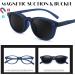 FEISEDY Fashion Reading Sunglasses for Men & Women - Square UV400 Polarized Readers Blue Frame/Gray Lens 2.5x Magnification - Buy Online on GoSupps.com