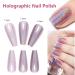 Pink Chrome Holographic Glitter Nail Polish - Fast Dry Long Lasting & Reflective Gel for Girls & Women - Buy Online on GoSupps.com
