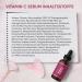 Rose Quartz Roller & Gua Sha Set with Vitamin C Serum | Facial Massage Gift Set for Men & Women | Reduces Dark Circles & Folds - Buy Online on GoSupps.com