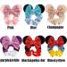 6 Pack Mouse Ears Velvet Sequin Bows Scrunchies for Women, Girls, Kids - Christmas Party Hair Ties - Buy Online on GoSupps.com