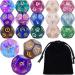 6 Sets Astrology Dice, Signs Planets Numbers 12-Sided Dice Divination Tool