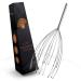 Postavo original Head massage spider - head massage device with 20 fingers - for perfect relaxation & a better blood circulation - scalp massage brush with ergonomic handle made of stainless steel silver